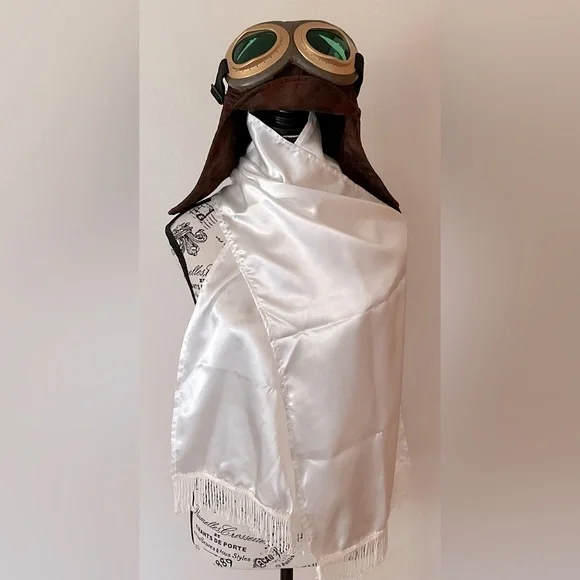 Vintage Aviator Cap with Goggles - Brown - Picture 4 of 8